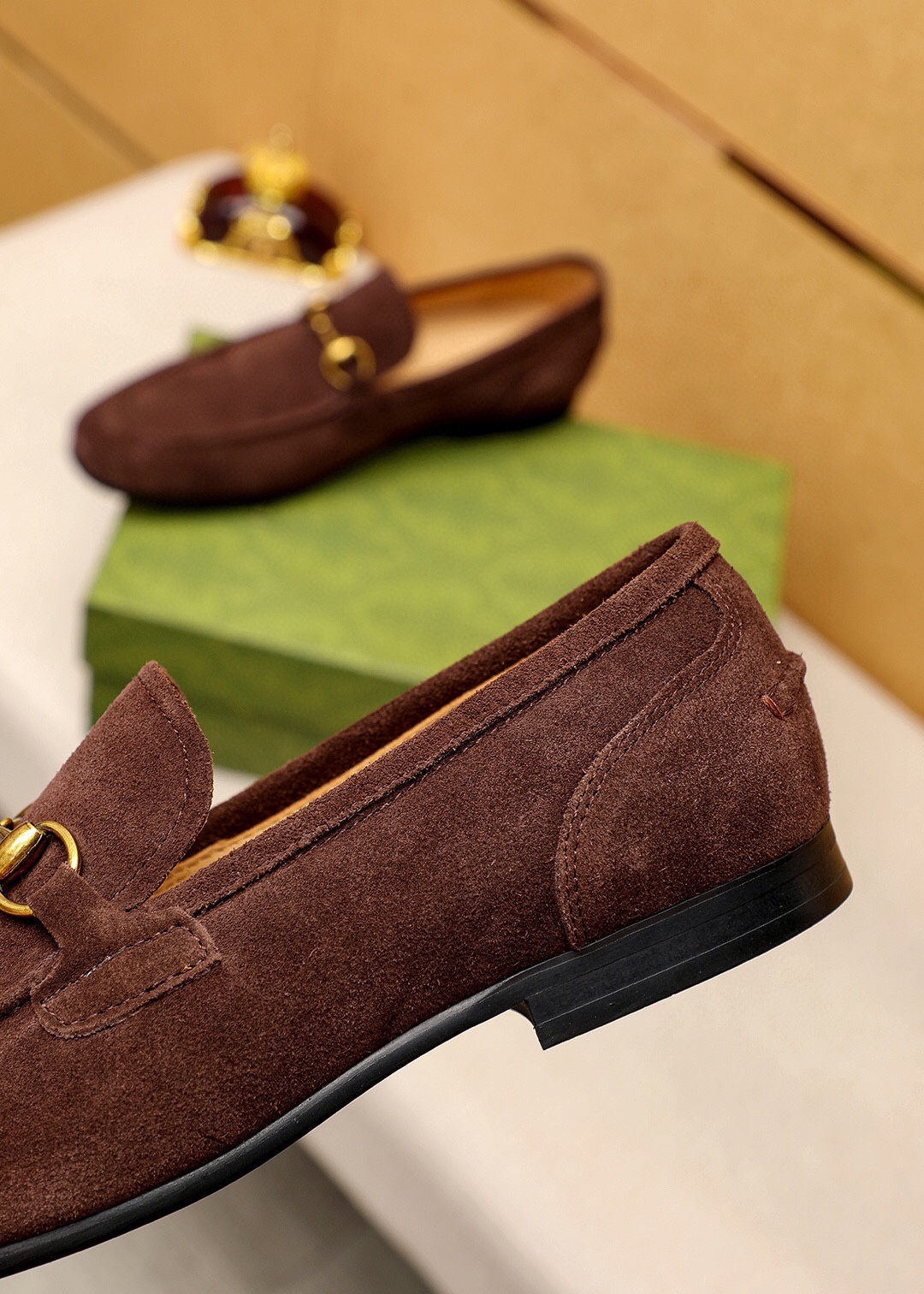 Gucci Men's Brown Suede Horsebit Loafers, Sizes 39-44 - Italian Leather 8 i1745638135 9510 6