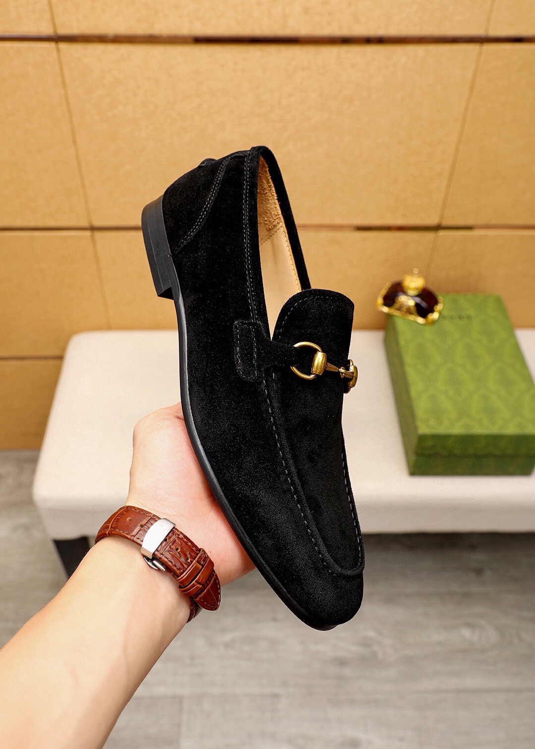 Gucci Men's Black Leather Loafers with Horsebit Detail - Size 39-44 6 i1745638166 5427 4