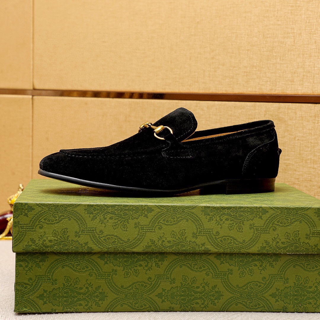 Gucci Men's Black Leather Loafers with Horsebit Detail - Size 39-44 5 i1745638166 6709 3