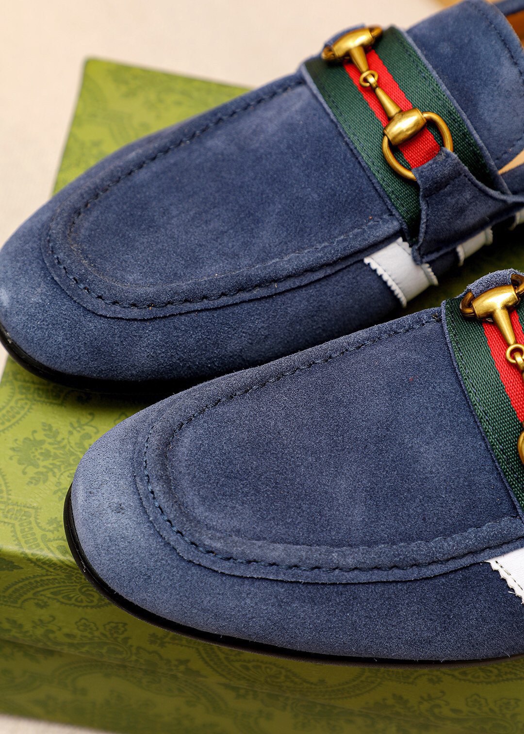 Gucci Men's Blue Suede Loafers with Horsebit Detail - Sizes 39-44 9 i1745638257 1217 7