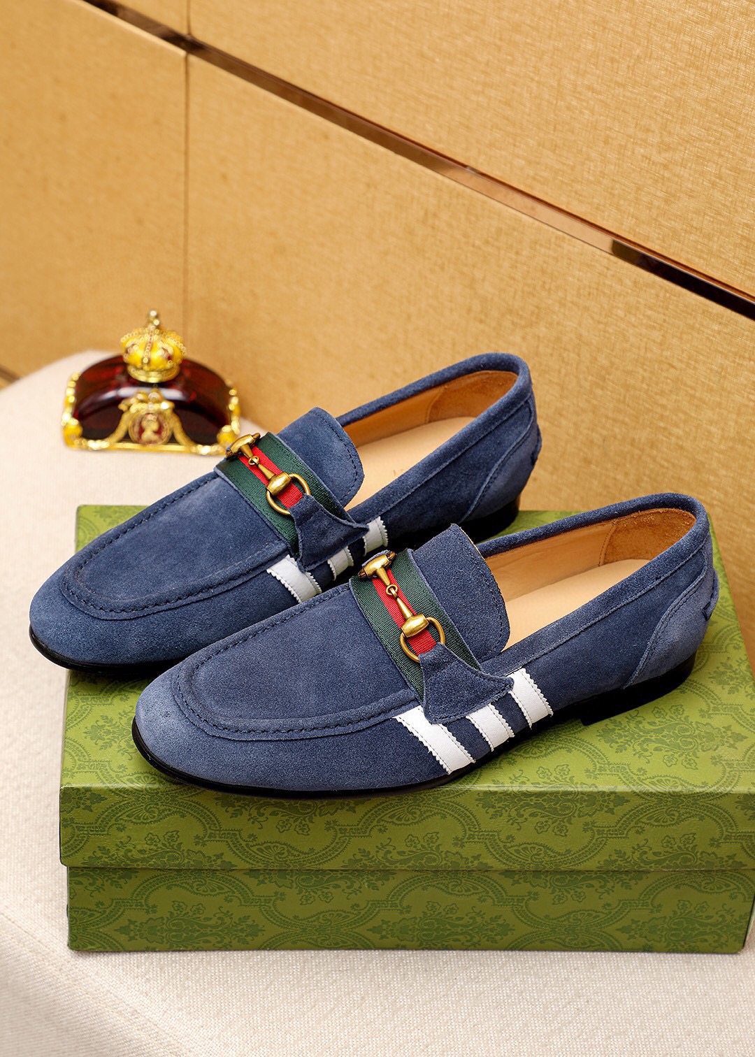 Gucci Men's Blue Suede Loafers with Horsebit Detail - Sizes 39-44 3 i1745638257 1951 1