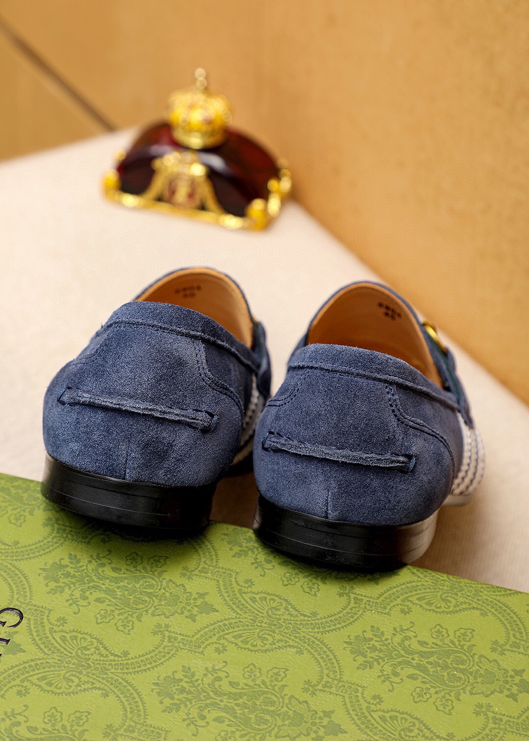 Gucci Men's Blue Suede Loafers with Horsebit Detail - Sizes 39-44 7 i1745638257 6054 5