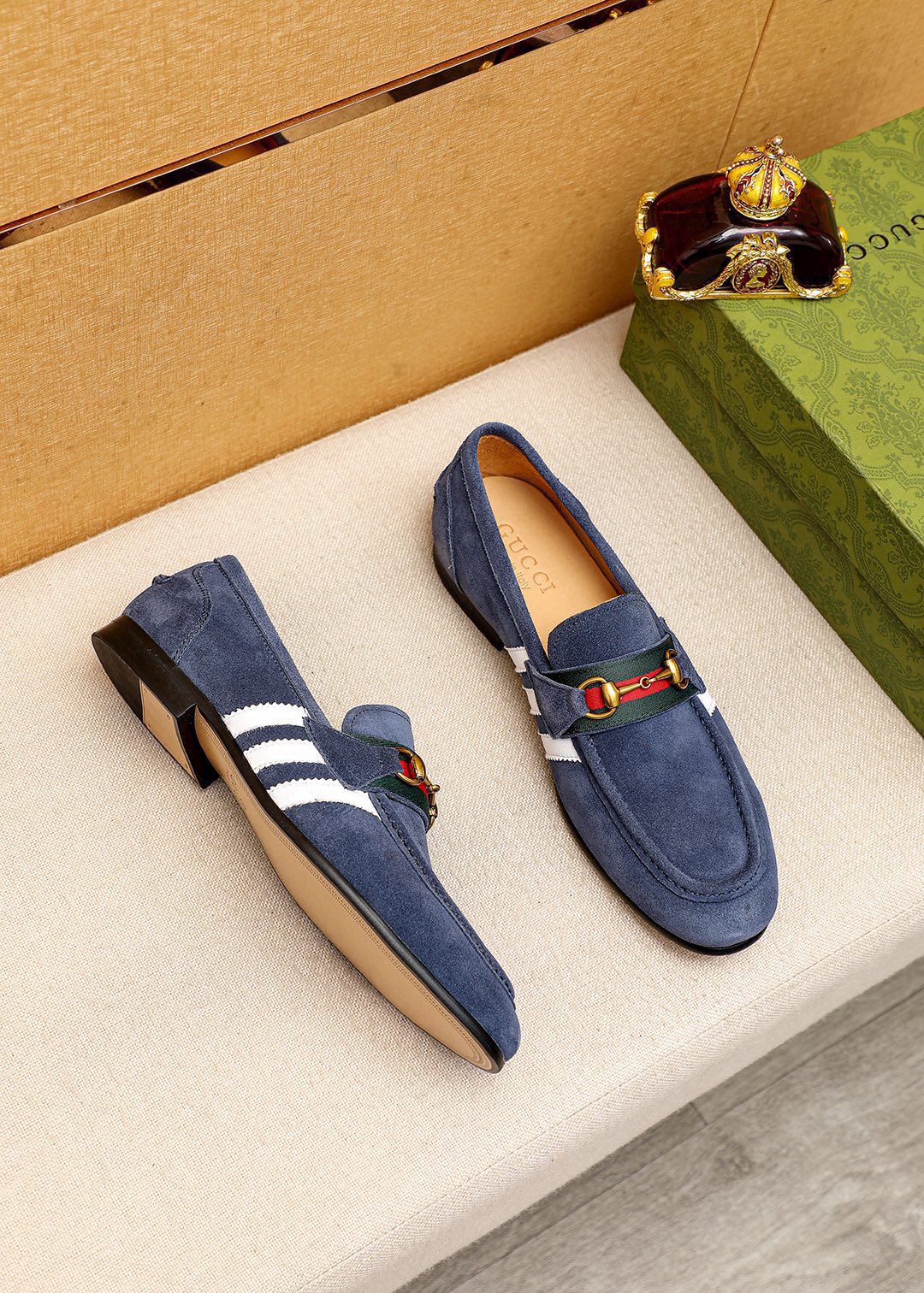 Gucci Men's Blue Suede Loafers with Horsebit Detail - Sizes 39-44 4 i1745638257 6367 2