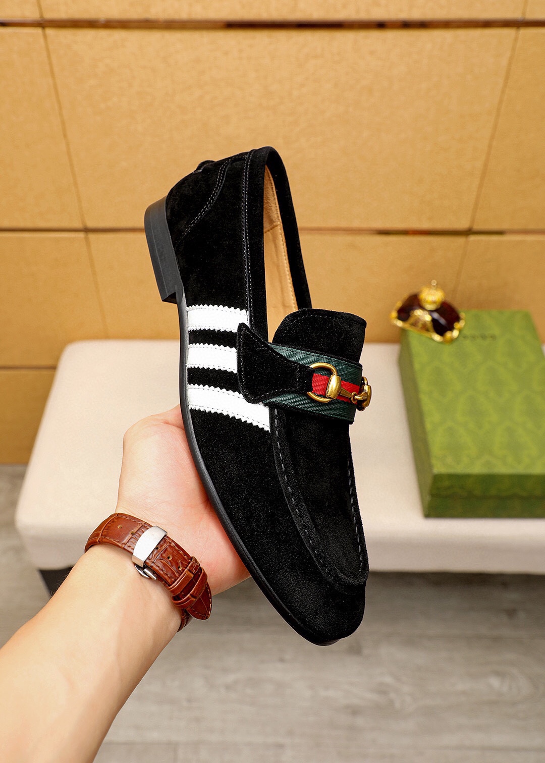 Gucci Men's Black Leather Loafers with Horsebit Detail - Size 39-44 6 i1745638289 9926 4