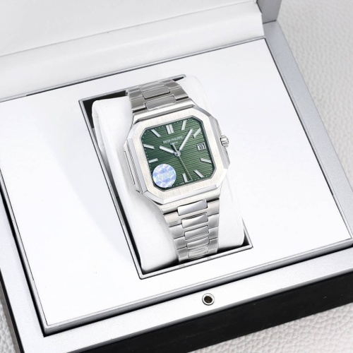 Patek Philippe Cubitus 5821 Horloge - Stijlvol en Elegant, Groene Wijzerplaat 1 Patek Philippe Cubitus 5821 Horloge - Stijlvol en Elegant, Groene Wijzerplaat