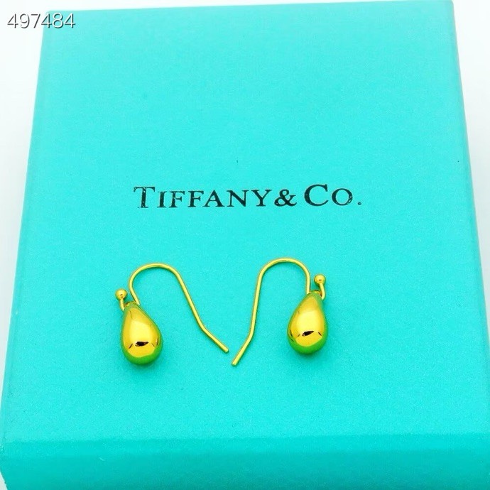 Tiffany & Co. Tiffany 蒂夫尼耳钉 牛角耳勾 各大 著作 欧美范十足 三色耳钉