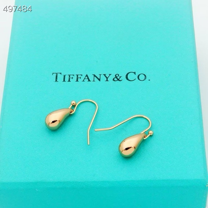 Tiffany & Co. Tiffany 蒂夫尼耳钉 牛角耳勾 各大 著作 欧美范十足 三色耳钉