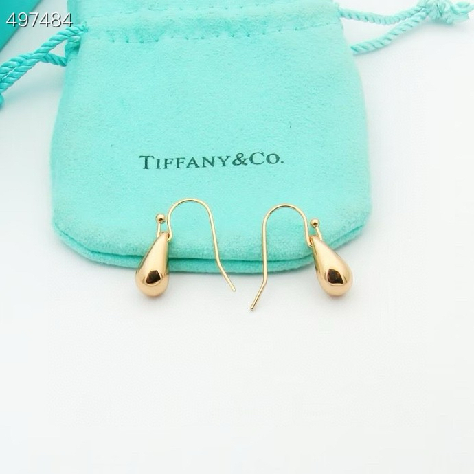 Tiffany & Co. Tiffany 蒂夫尼耳钉 牛角耳勾 各大 著作 欧美范十足 三色耳钉