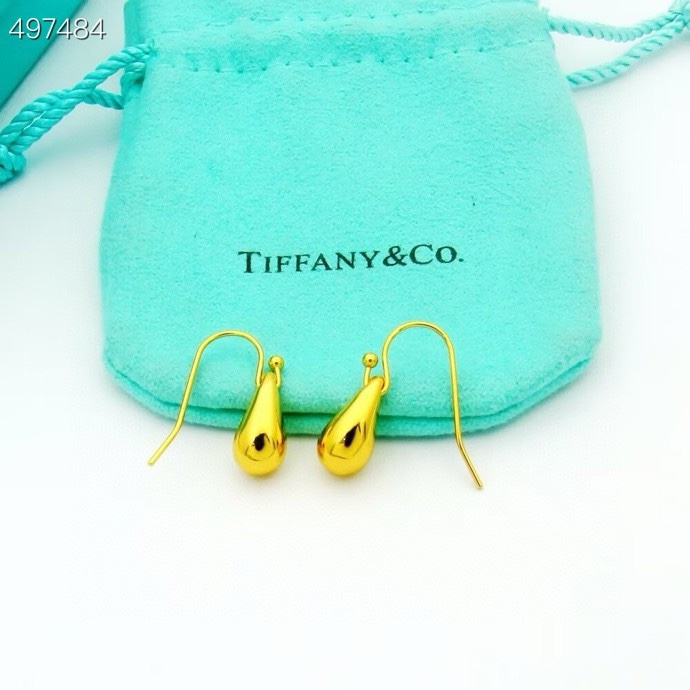 Tiffany & Co. Tiffany 蒂夫尼耳钉 牛角耳勾 各大 著作 欧美范十足 三色耳钉