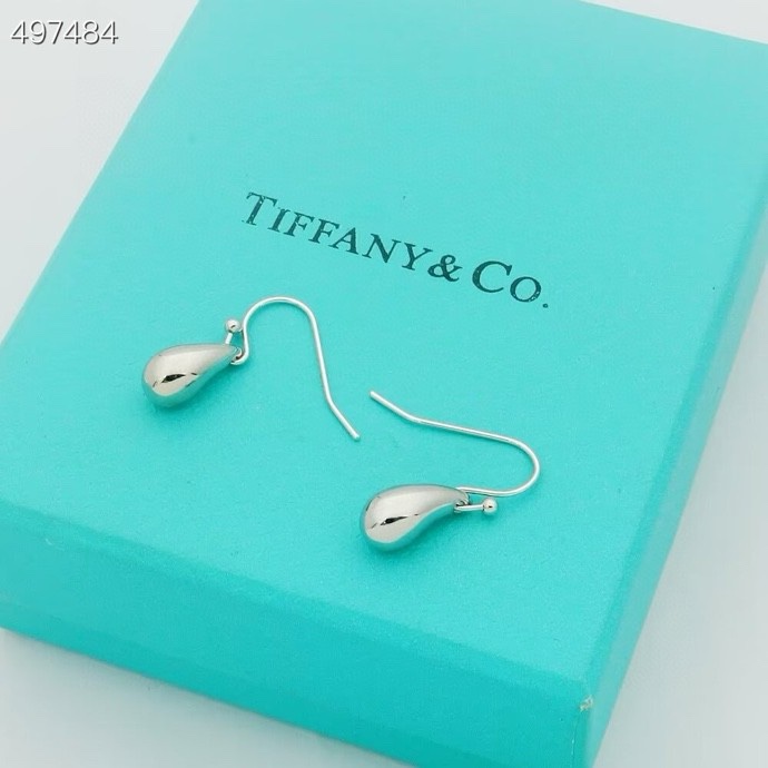Tiffany & Co. Tiffany 蒂夫尼耳钉 牛角耳勾 各大 著作 欧美范十足 三色耳钉