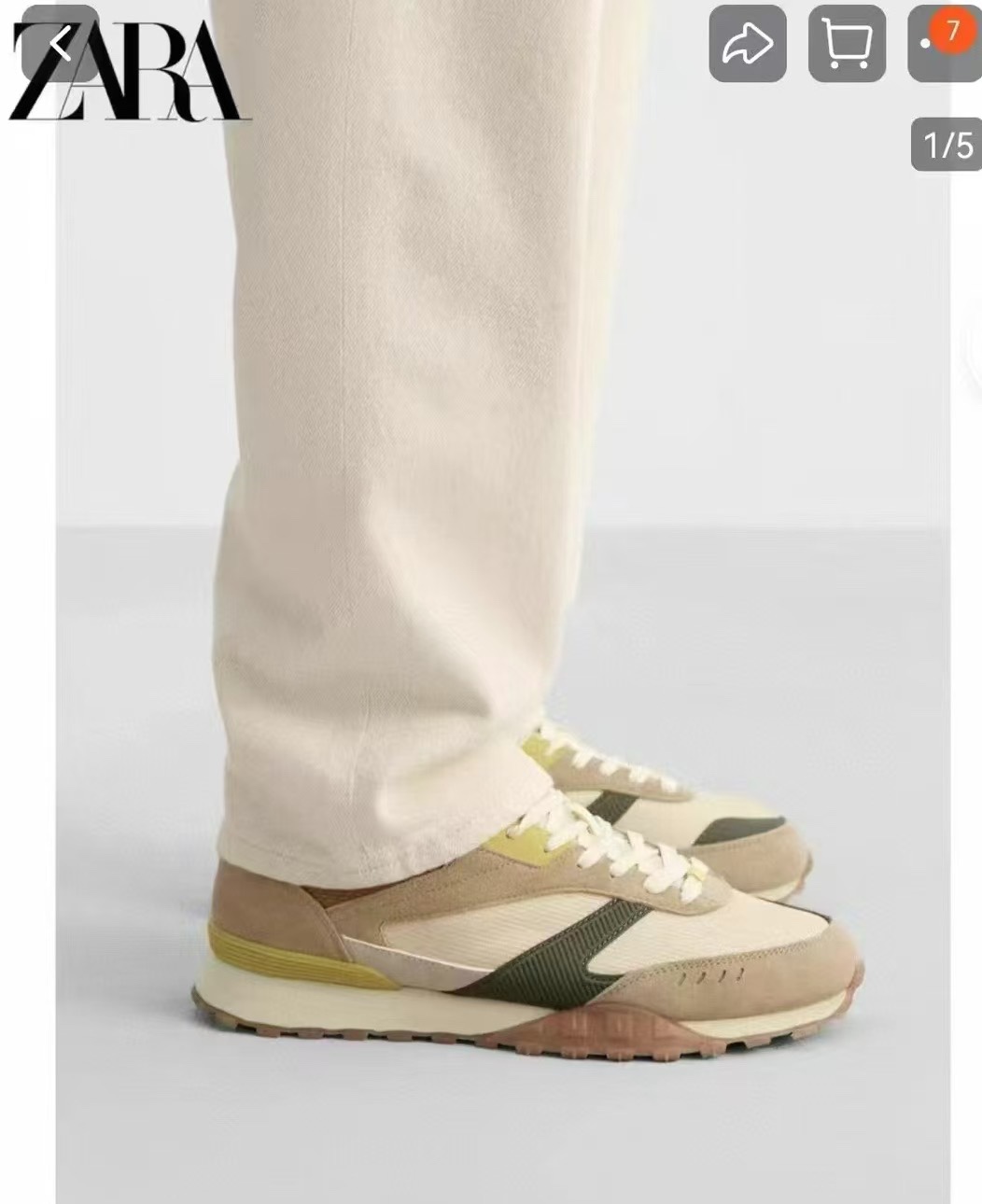 ZARA Retro Casual Sneakers - Stylish, Comfortable & Versatile Footwear 2 i1745744129 3129 0