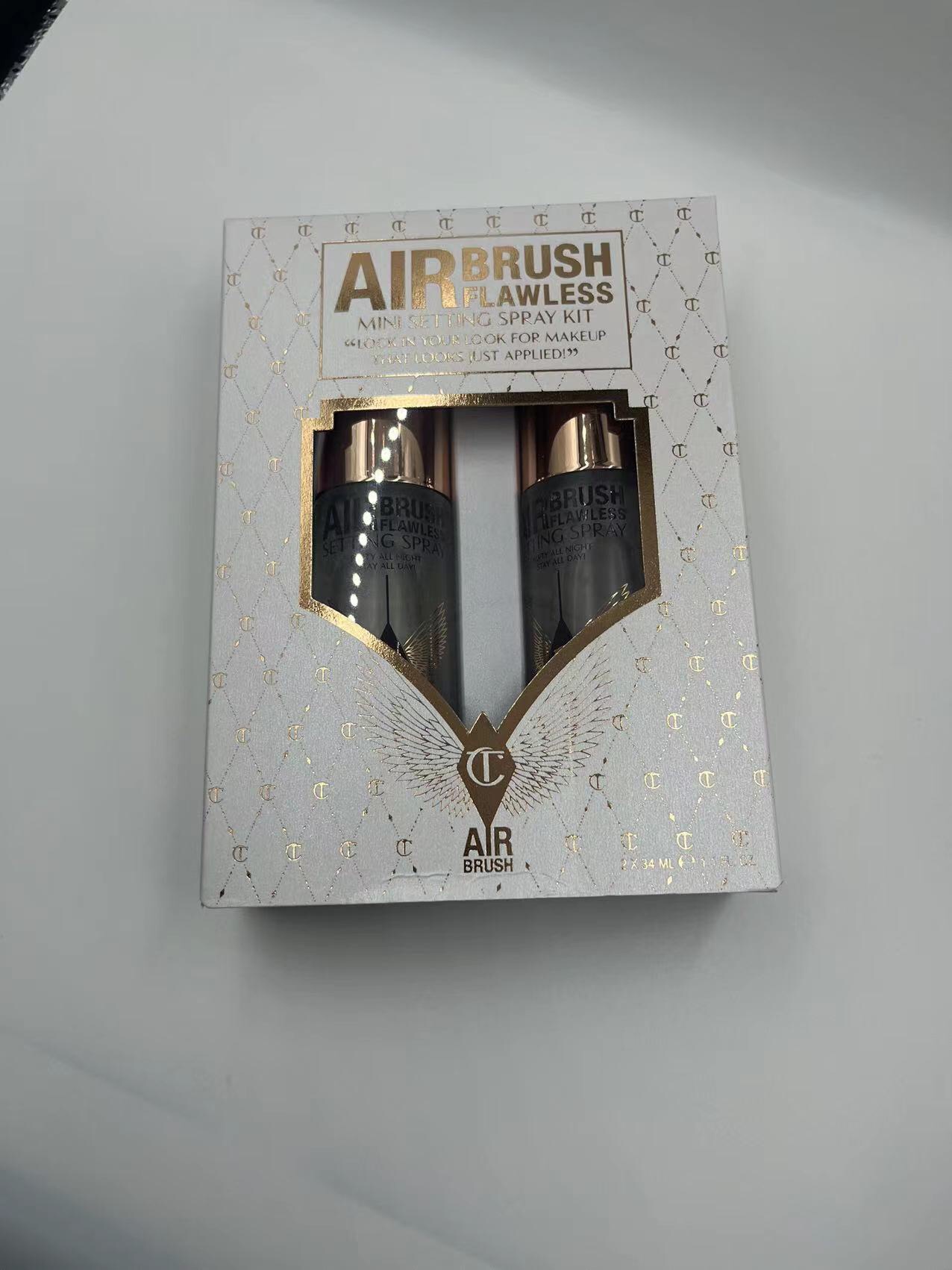 46! CT flawless setting spray 34ml*2 set box, code: BAT5AU Lasts up to 16 hours, perfects your makeup and instantly loc…