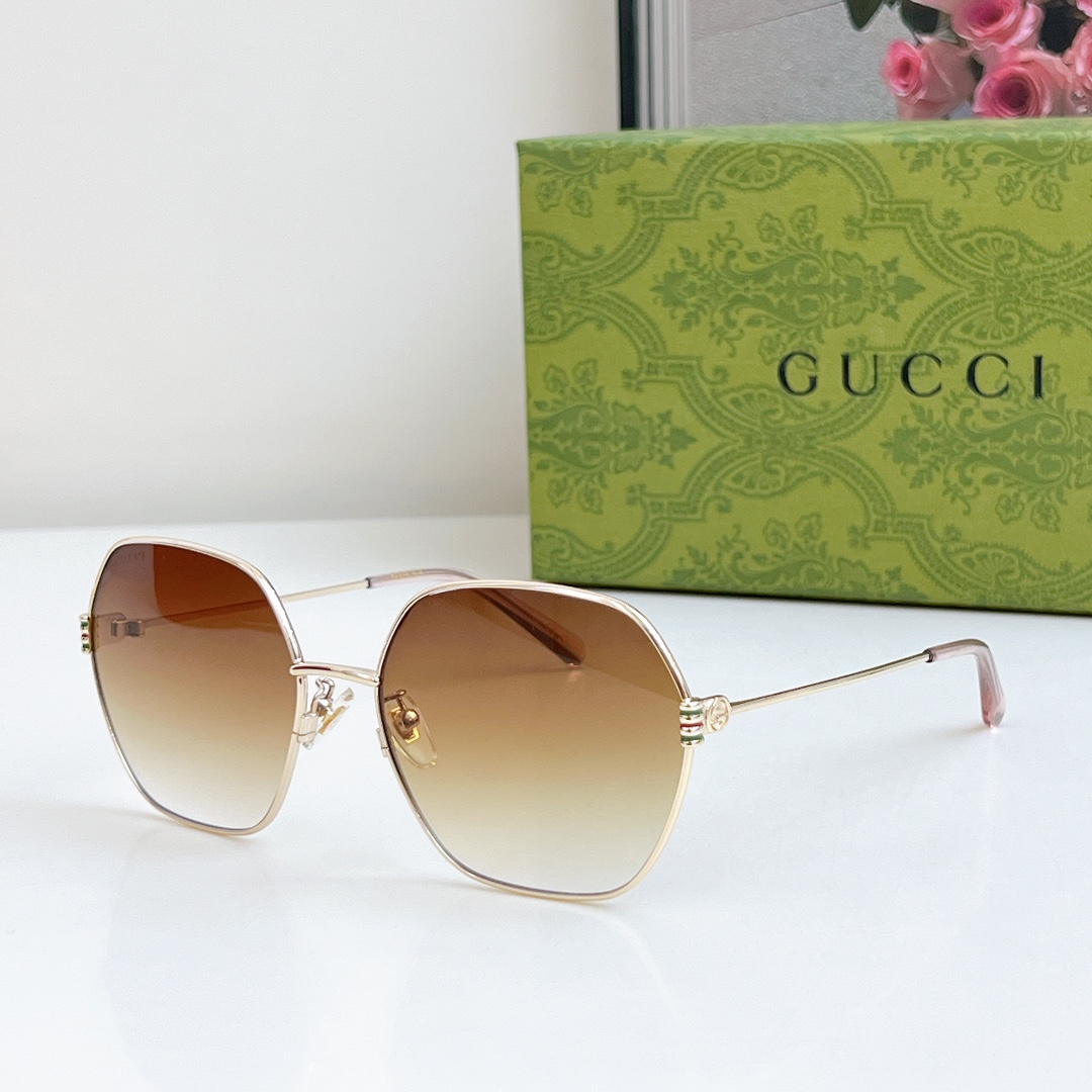  GUCCI
复古金丝简约墨镜
MOD：GG1285SA  
SIZE：60-17-140
🔝🔝