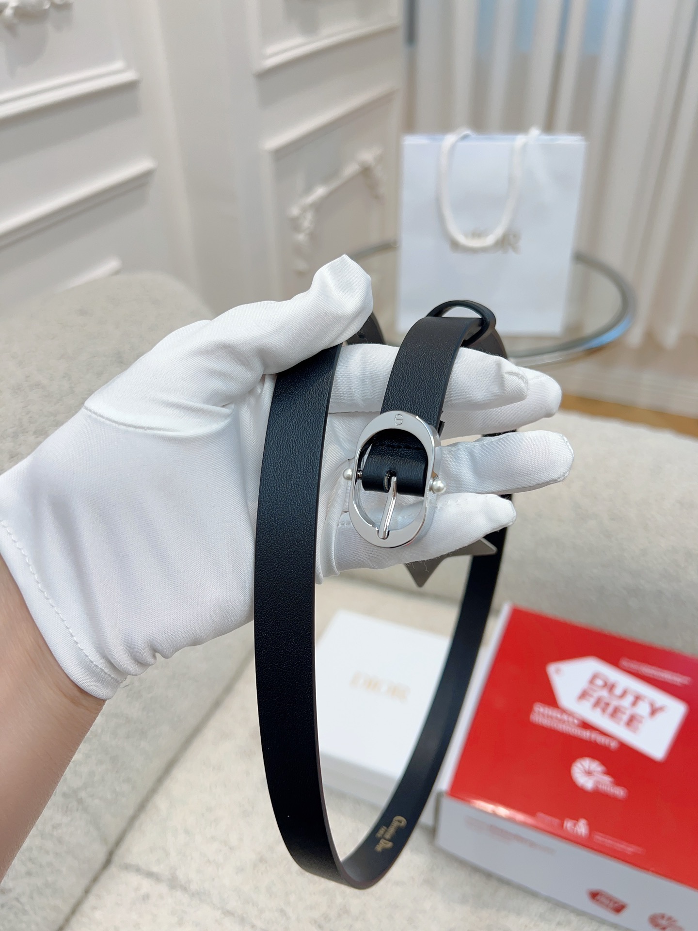 ✨Di0r✨C*D腰带系列独家免税渠道“CD”标志细腻柔软进口小牛皮全套包装宽：2.0cm