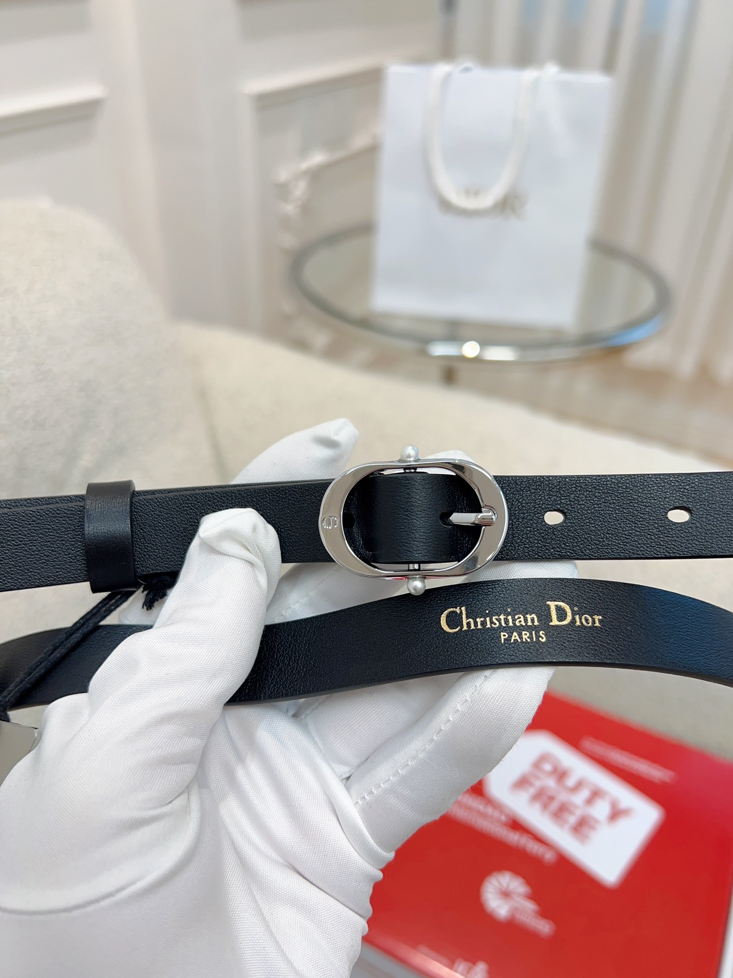 ✨Di0r✨C*D腰带系列独家免税渠道“CD”标志细腻柔软进口小牛皮全套包装宽：2.0cm