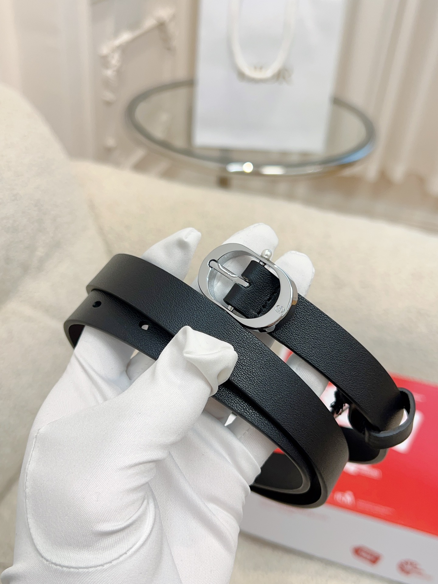 ✨Di0r✨C*D腰带系列独家免税渠道“CD”标志细腻柔软进口小牛皮全套包装宽：2.0cm
