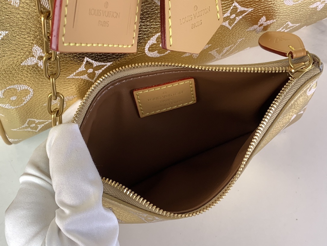 【SPEEDY BANDOULIÈRE30 手袋 】M14064金色(全皮)本款 Speedy Band