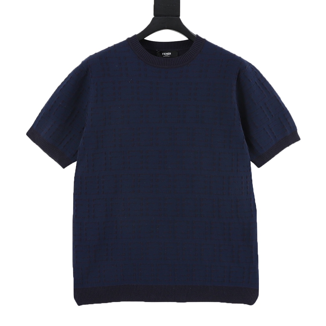 FENDI芬迪 camiseta de manga corta de punto con estampado completo doble F Sellerid, comprada originalmente por 9,850, hec…
