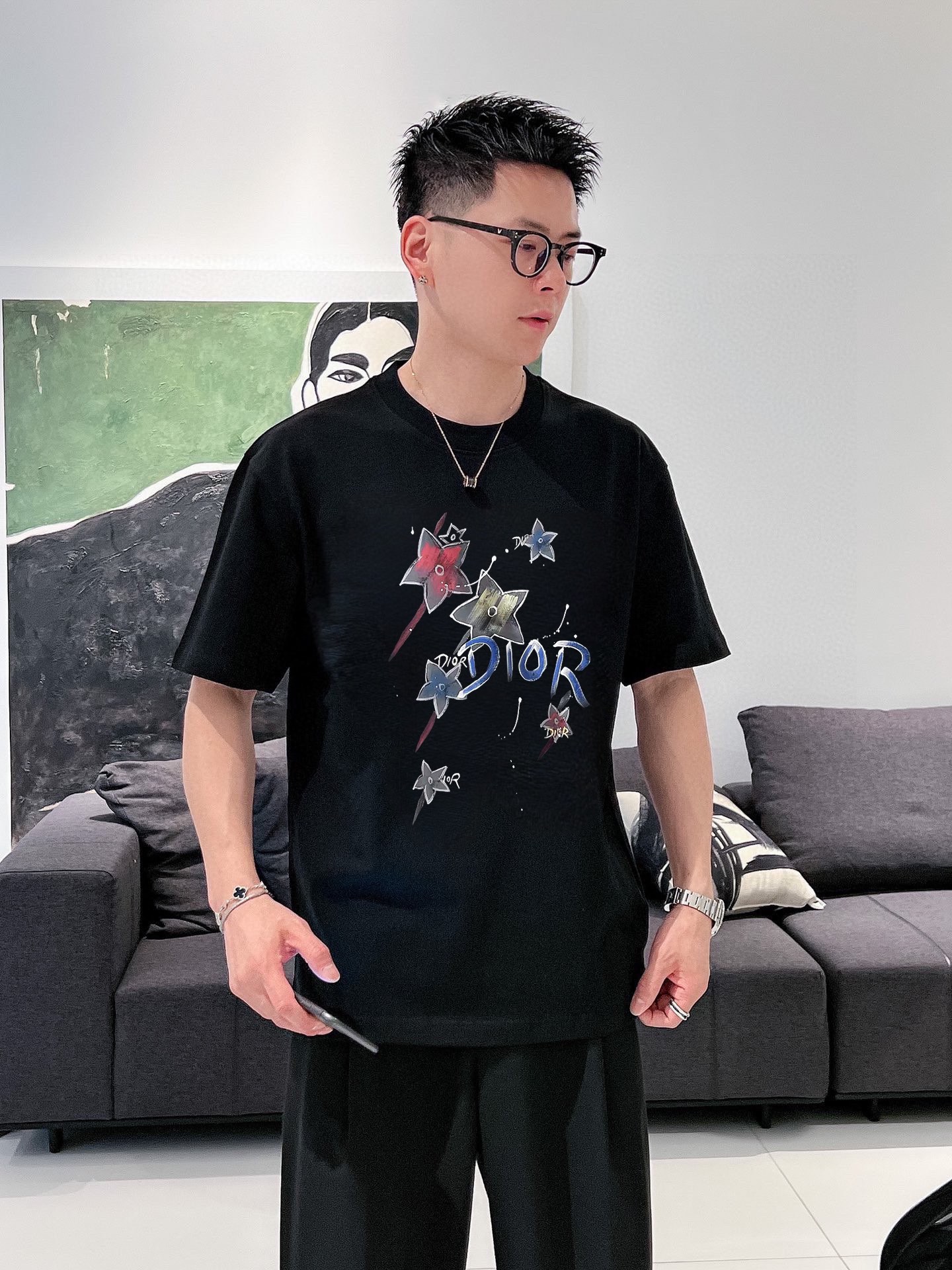 Dior 品牌【DIOR迪奥】(胖子福音) 男士休闲短袖T恤 2025春夏新品
