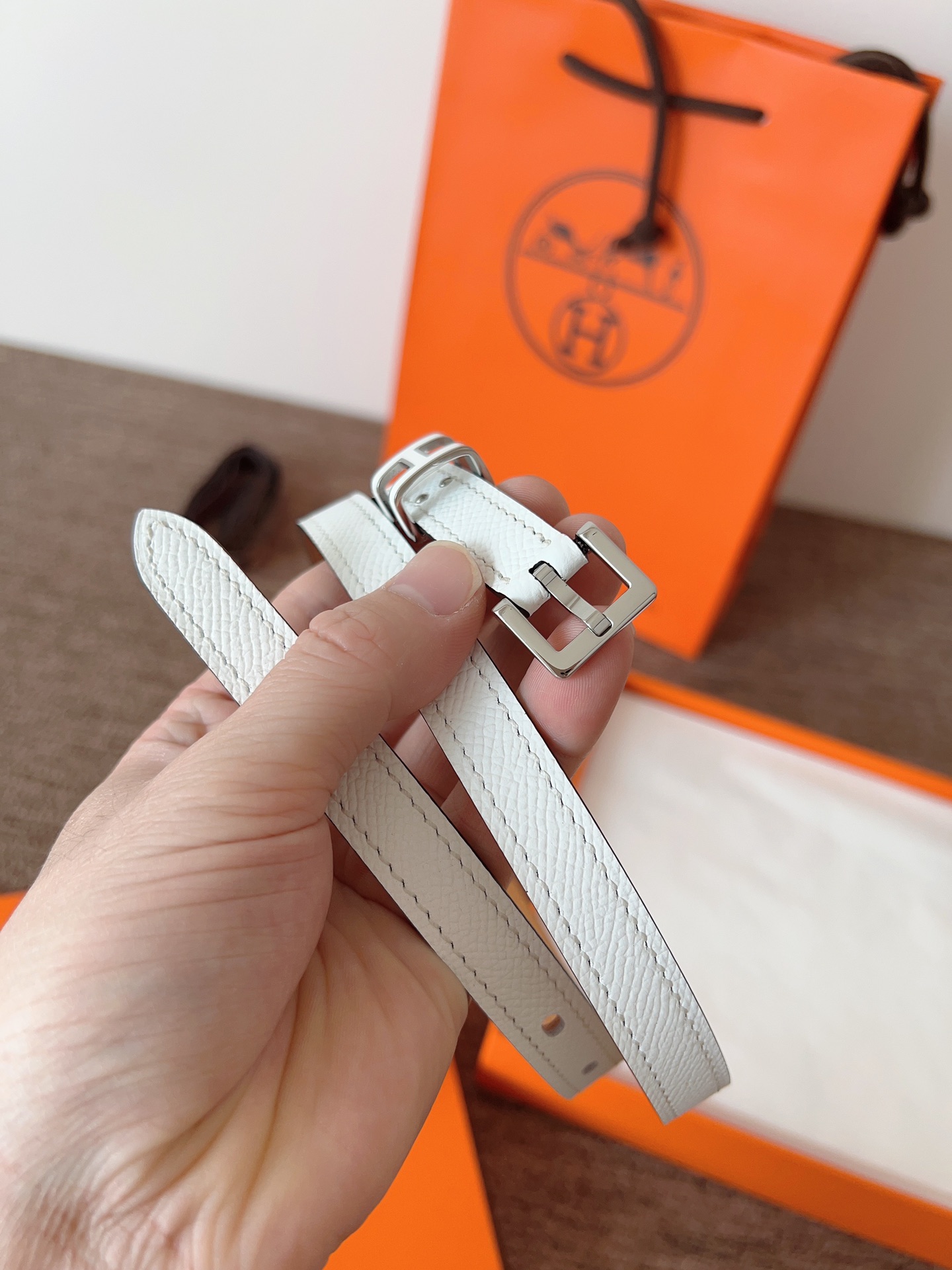 Hermes Women's Pop H Belt - 15mm Width, Steel Buckle, Fashionable Waist Accent 5 i1745852910 8231 4