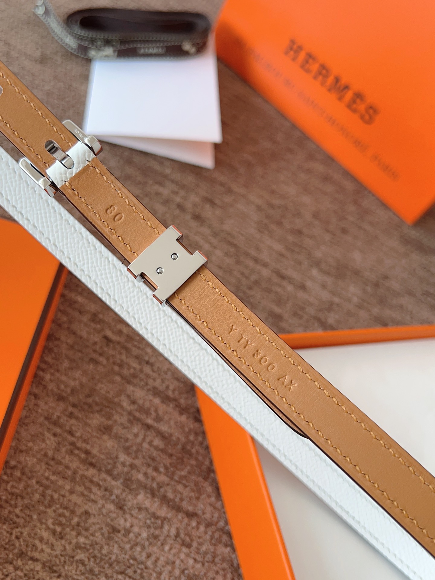 Hermes Women's Pop H Belt - 15mm Width, Steel Buckle, Fashionable Waist Accent 3 i1745852910 9601 2