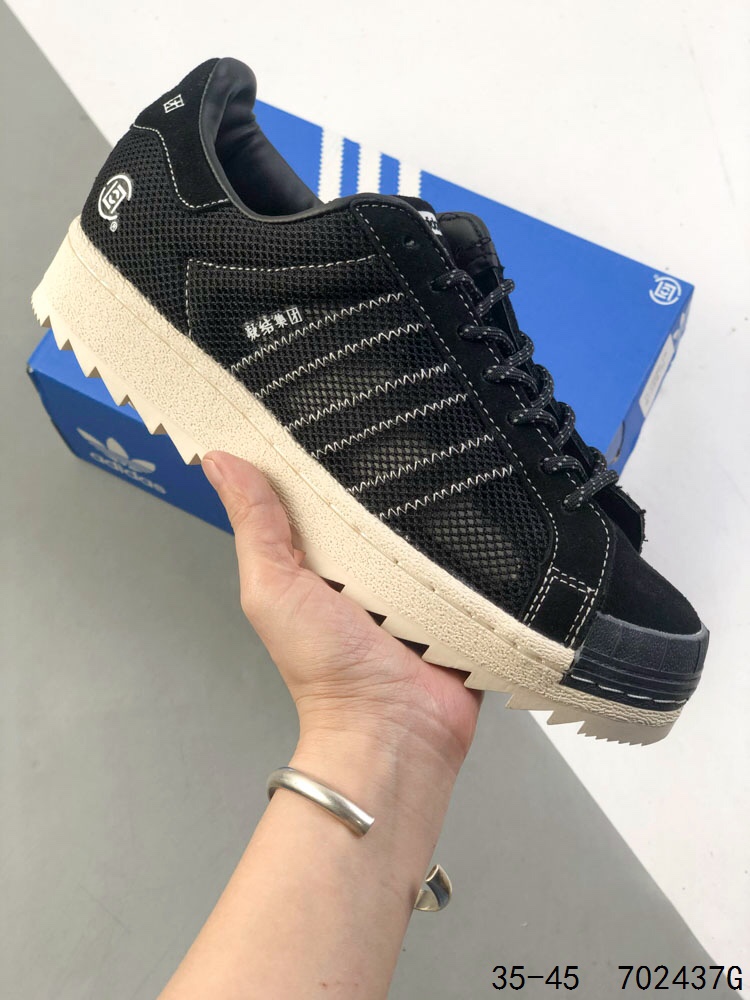 Adidas x CLOT Superstar Black Breathable Low-Top Sneakers - Unisex Casual Shoes