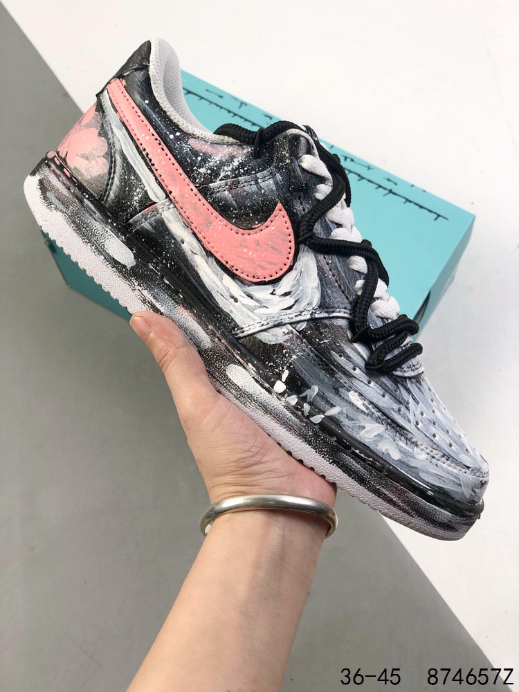 Nike Court Vision Low Custom Graffiti Sneakers - Comfort and Style