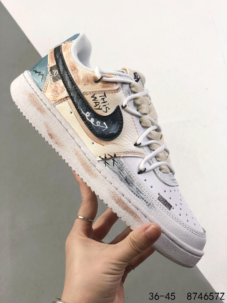 Nike Court Vision Low Custom Graffiti Sneakers - Comfort and Style 8 i1745863788 8044 6