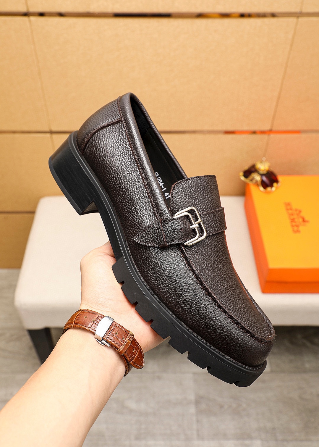 Hermes Leather Loafers with Buckle Detail - Premium Quality & Comfort 7 i1745889498 7307 5