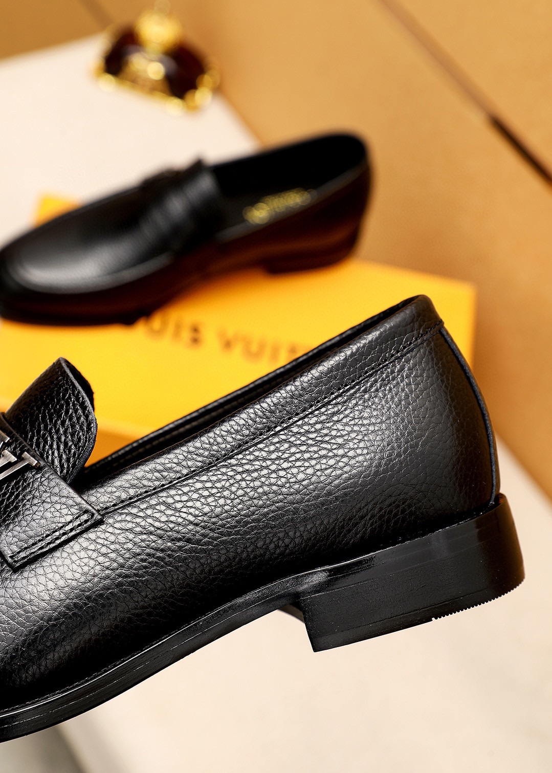 Louis Vuitton Leather Loafers for Men, Black, Sizes 38-44 7 i1745890383 4333 5