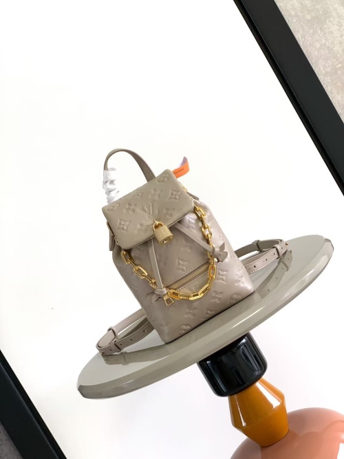 Louis Vuitton Coussin Backpack Monogram Leather Mini Bag, Beige 1 Louis Vuitton Coussin Backpack Monogram Leather Mini Bag, Beige