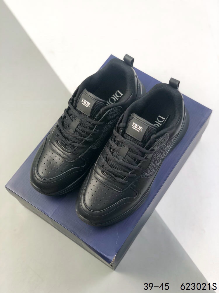 Dior B25 Runner Sneakers: Navy Blue Leather, Oblique Print, Comfortable Upgrade 6 i1745932691 3615 4