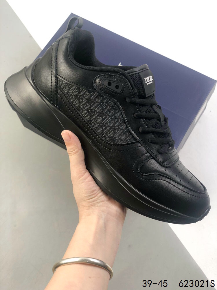 Dior B25 Runner Sneakers: Navy Blue Leather, Oblique Print, Comfortable Upgrade 5 i1745932691 3781 3