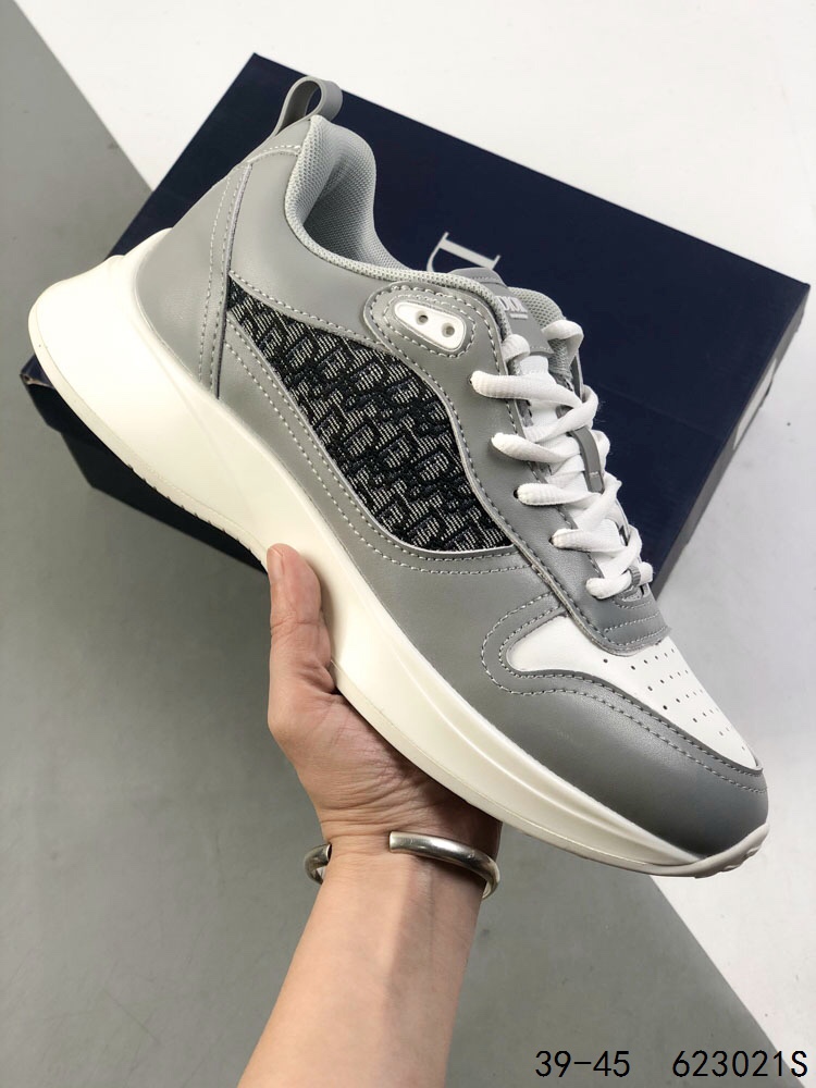 Dior B25 Runner Sneakers: Navy Blue Leather, Oblique Print, Comfortable Upgrade 4 i1745932691 403 2