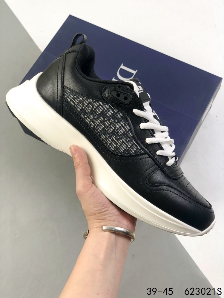 Dior B25 Runner Sneakers: Navy Blue Leather, Oblique Print, Comfortable Upgrade 3 i1745932691 8513 1