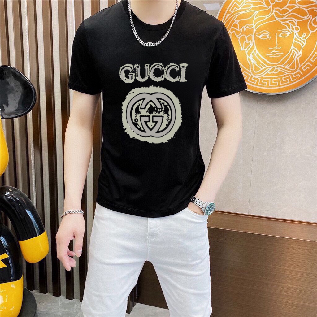 Gucci 品牌【GUCCI 古奇】(胖子福音) 男士休闲短袖T恤 2025春夏新品
