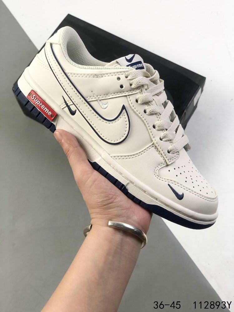 Nike SB Dunk Low Supreme Collab Sneakers Low-Top Skateboarding Shoes