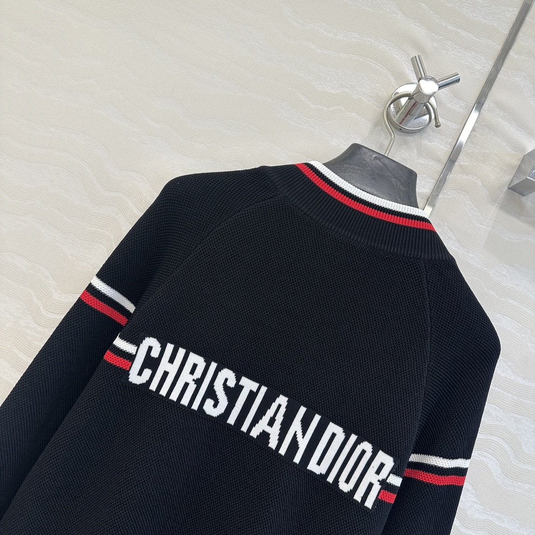 独家首发❤️原单品质，MissD 网球运动风针织🧶拉链夹克外套！气质经典版型百搭不挑人，刺绣CD星星高级