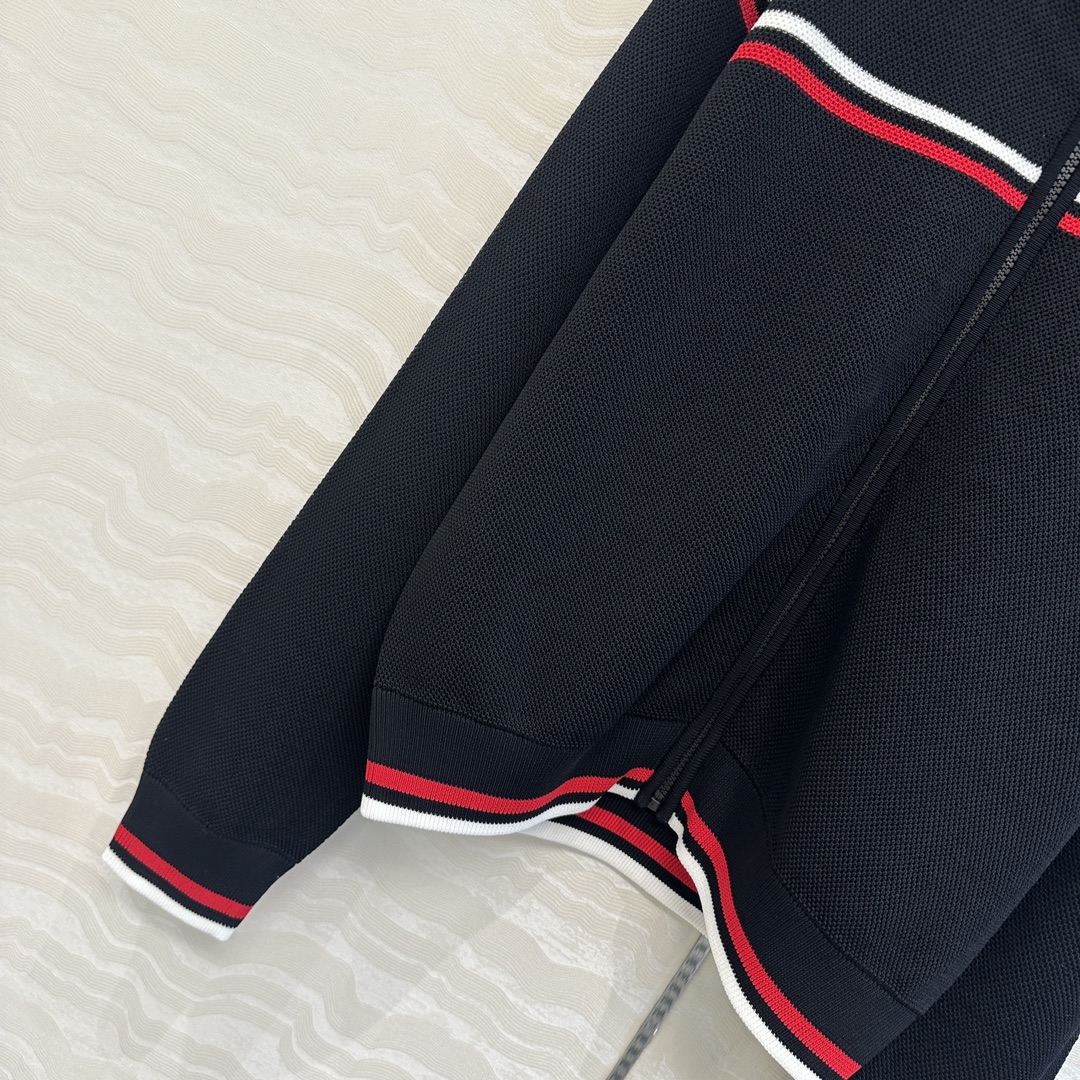 独家首发❤️原单品质，MissD 网球运动风针织🧶拉链夹克外套！气质经典版型百搭不挑人，刺绣CD星星高级