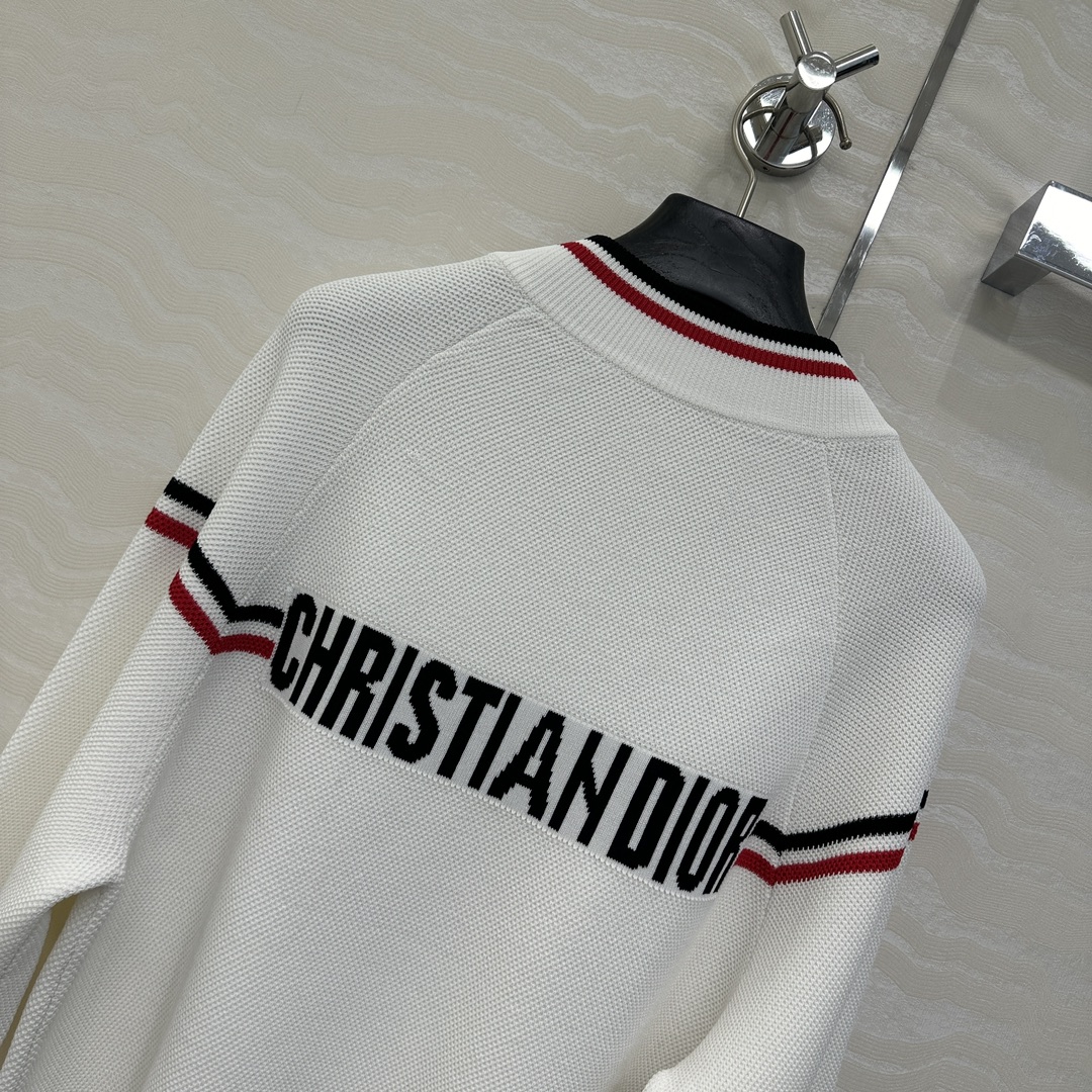 独家首发❤️原单品质，MissD 网球运动风针织🧶拉链夹克外套！气质经典版型百搭不挑人，刺绣CD星星高级