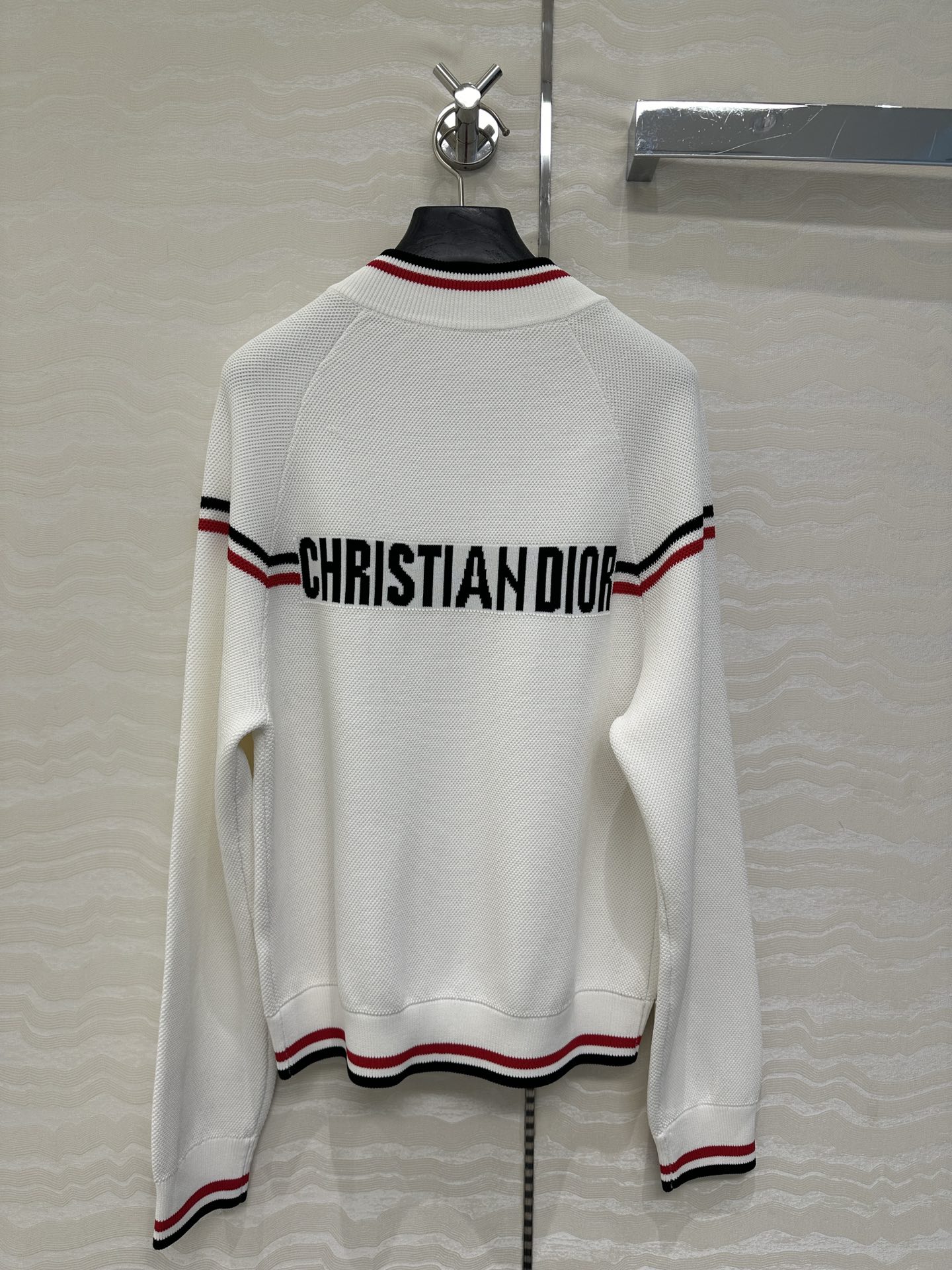 独家首发❤️原单品质，MissD 网球运动风针织🧶拉链夹克外套！气质经典版型百搭不挑人，刺绣CD星星高级