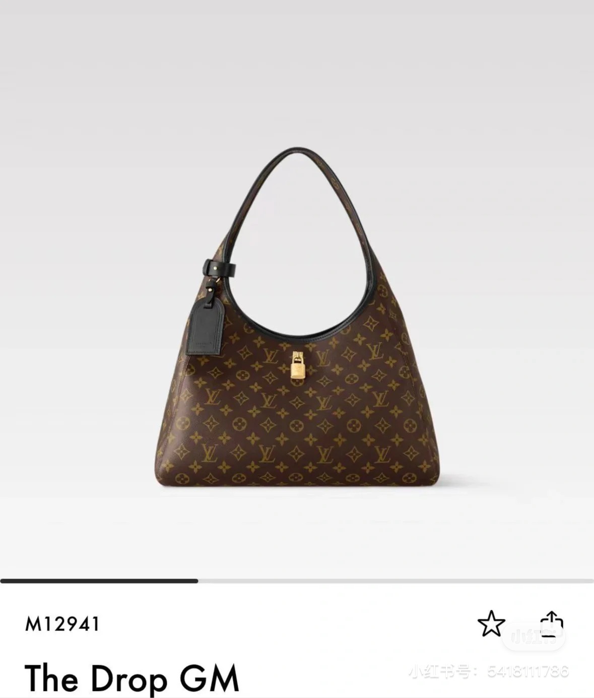 【The Drop 单肩大号手袋】 m12941老花 参考图
