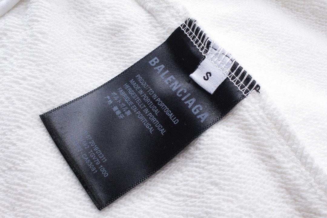 巴黎世家/Balenciaga 夏季新款 喷绘涂鸦联名海浪字母logo休闲短裤 五分裤