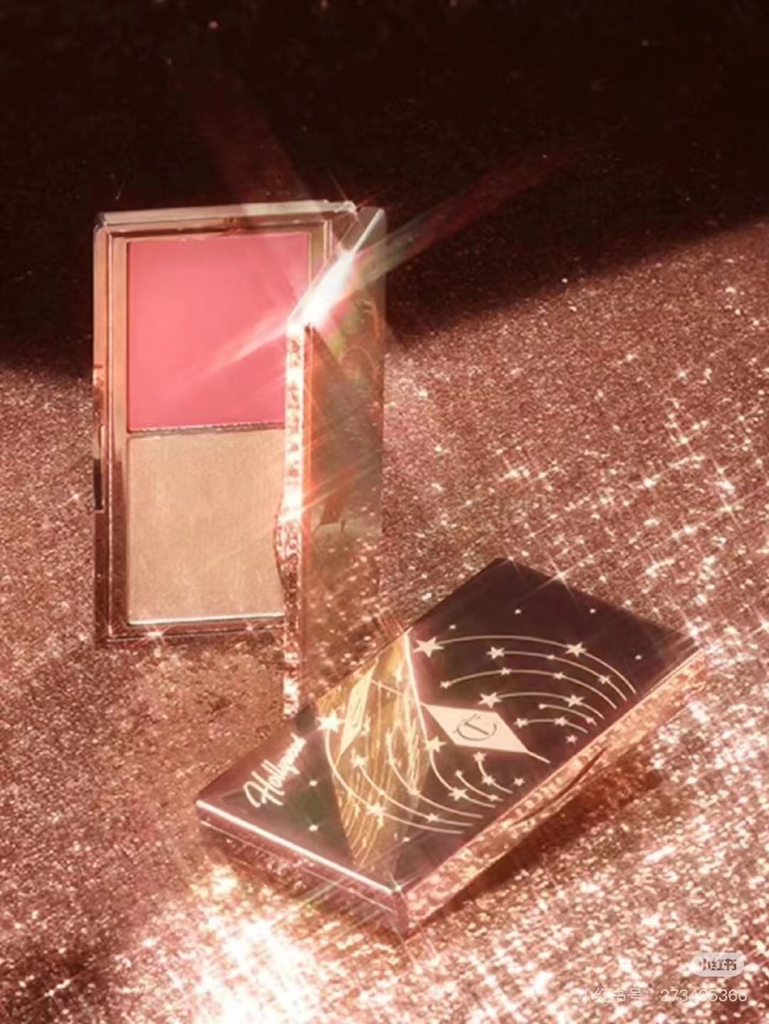 38! Paleta de dos tonos de rubor y iluminador CT