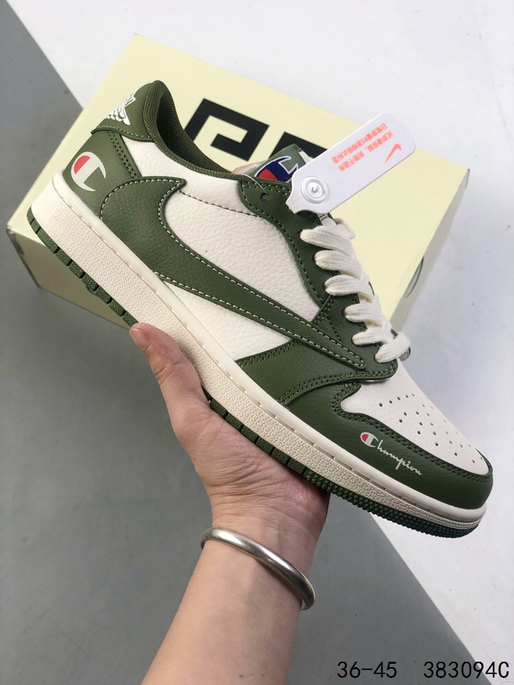 Burberry Air Jordan 1 Low Retro Casual Basketball Shoes - Cream/Grey 5 i1746022582 3613 3