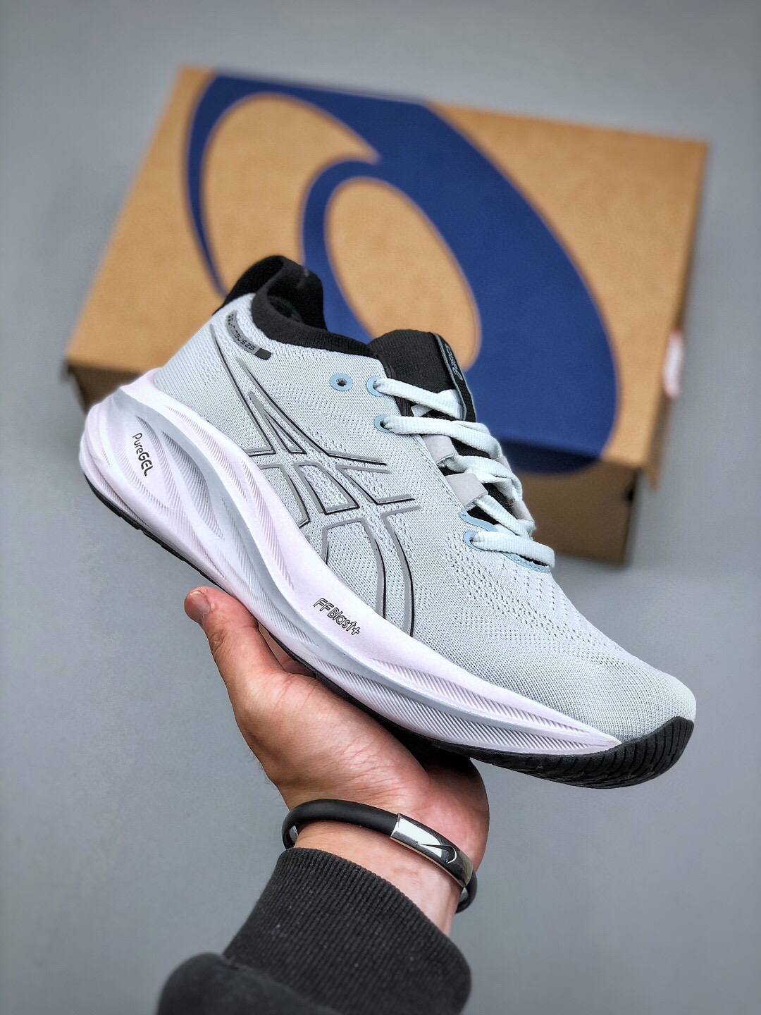 Asics Gel-Nimbus 26 White/Lavender Running Shoes - Breathable and Durable 5 i1746032113 1131 3