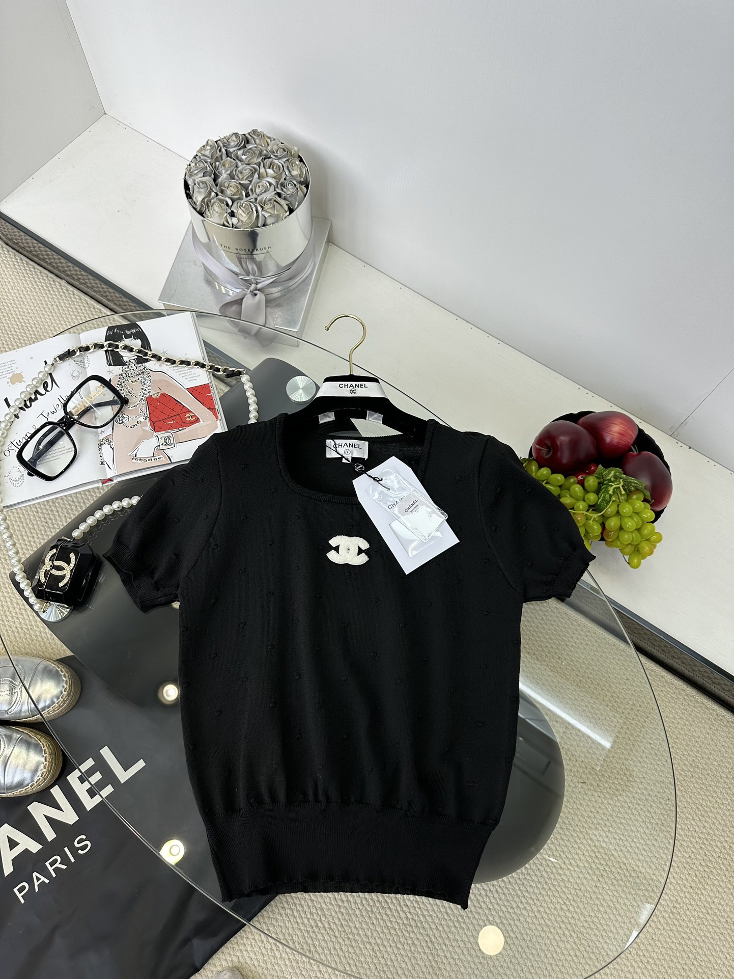 Chanel Vintage Ice Silk Knit Top - U-Neck, Breathable & Comfortable 9 i1746165503 4263 7
