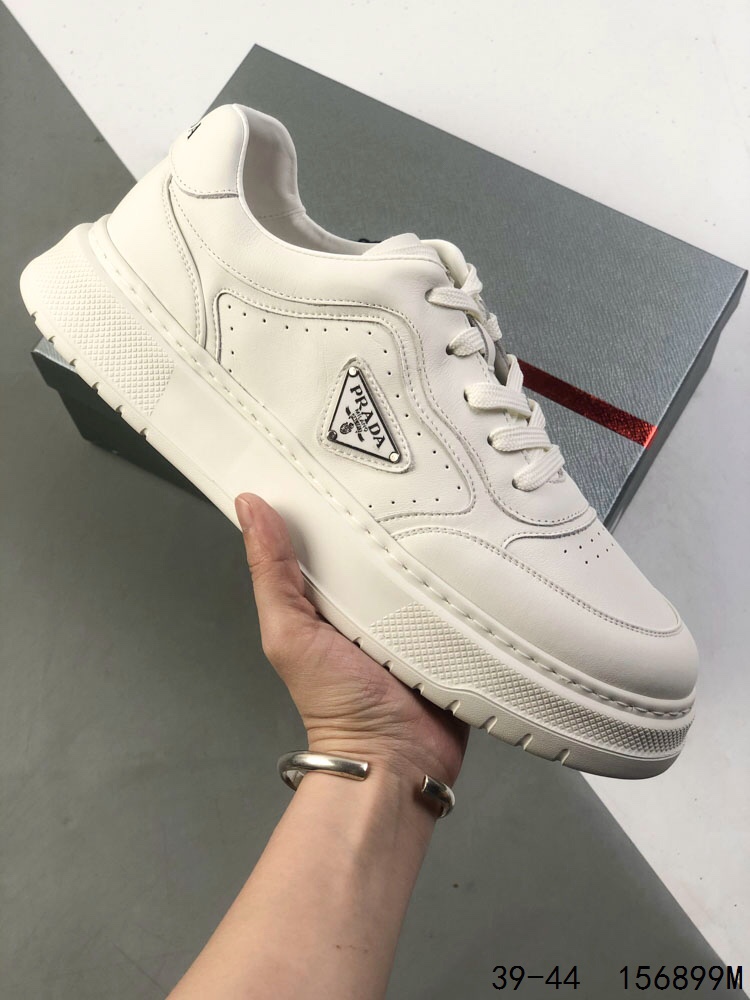 Prada Cloudbust Thunder Sneakers - White Leather Couple's Fashion Sneakers 2 i1746180792 83 0