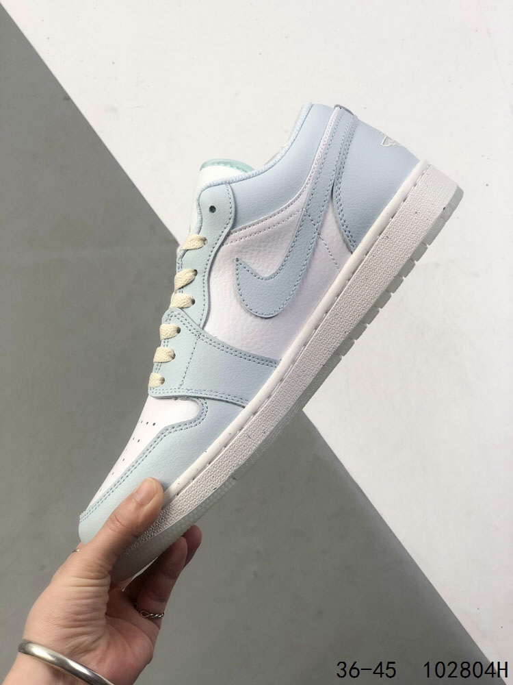 Air Jordan 1 Low Retro Casual Basketball Shoes - Light Blue/White 4 i1746198439 7137 2