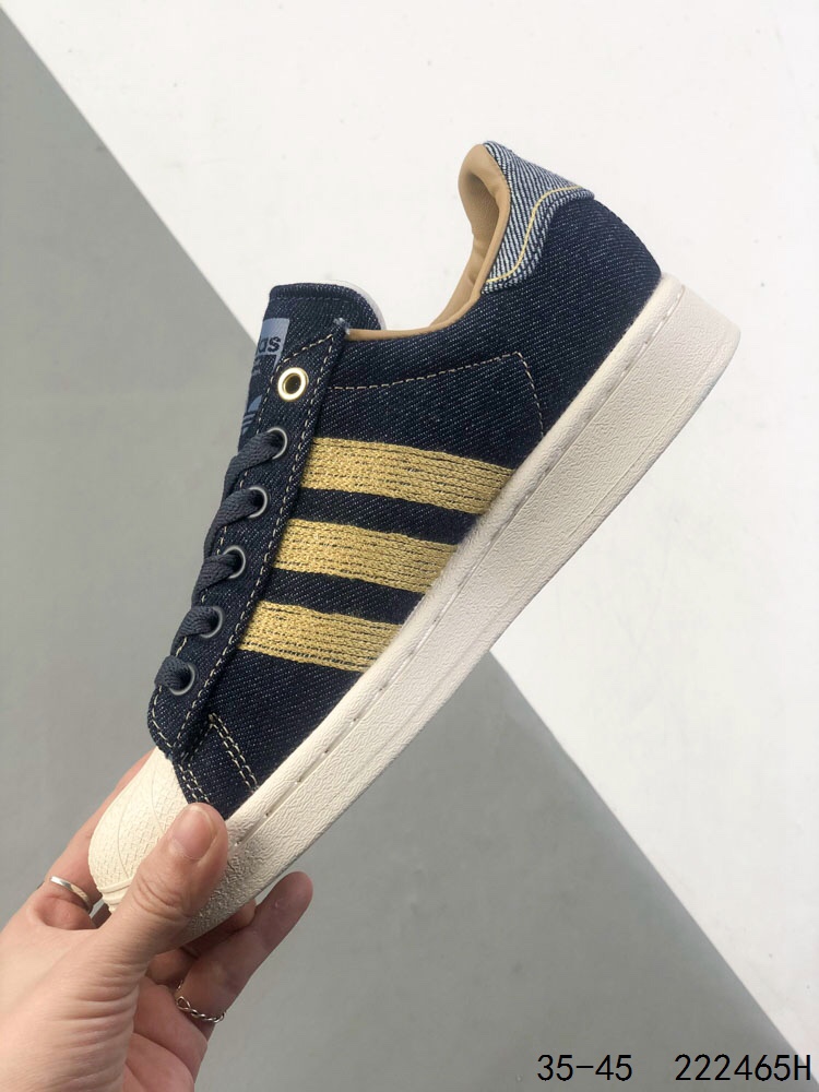 Adidas Superstar Classic Casual Sneaker,Trefoil Shell Head Series, Navy and Yellow 4 i1746199414 8560 2
